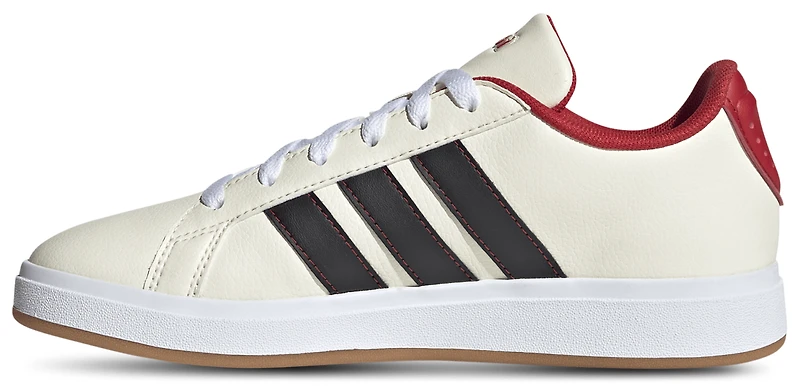 adidas Boys x Home Alone Grand Court - Boys' Grade School Basketball Shoes Cream White/Core Black