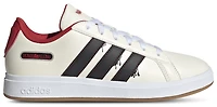 adidas Boys x Home Alone Grand Court - Boys' Grade School Basketball Shoes Cream White/Core Black