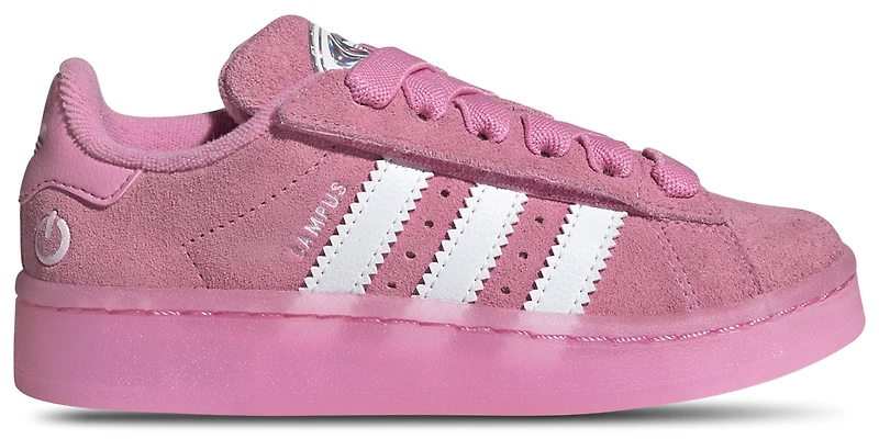 adidas Girls Originals Campus 00S LED Lights - Girls' Preschool Shoes Bliss Pink/White/Clear Pink