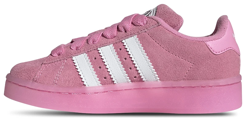adidas Girls Originals Campus 00S LED Lights - Girls' Preschool Shoes Bliss Pink/White/Clear Pink