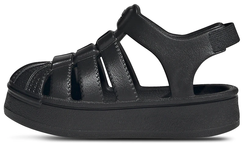 adidas Boys Originals Superstar Sandal - Boys' Toddler Shoes Black/Black/Black