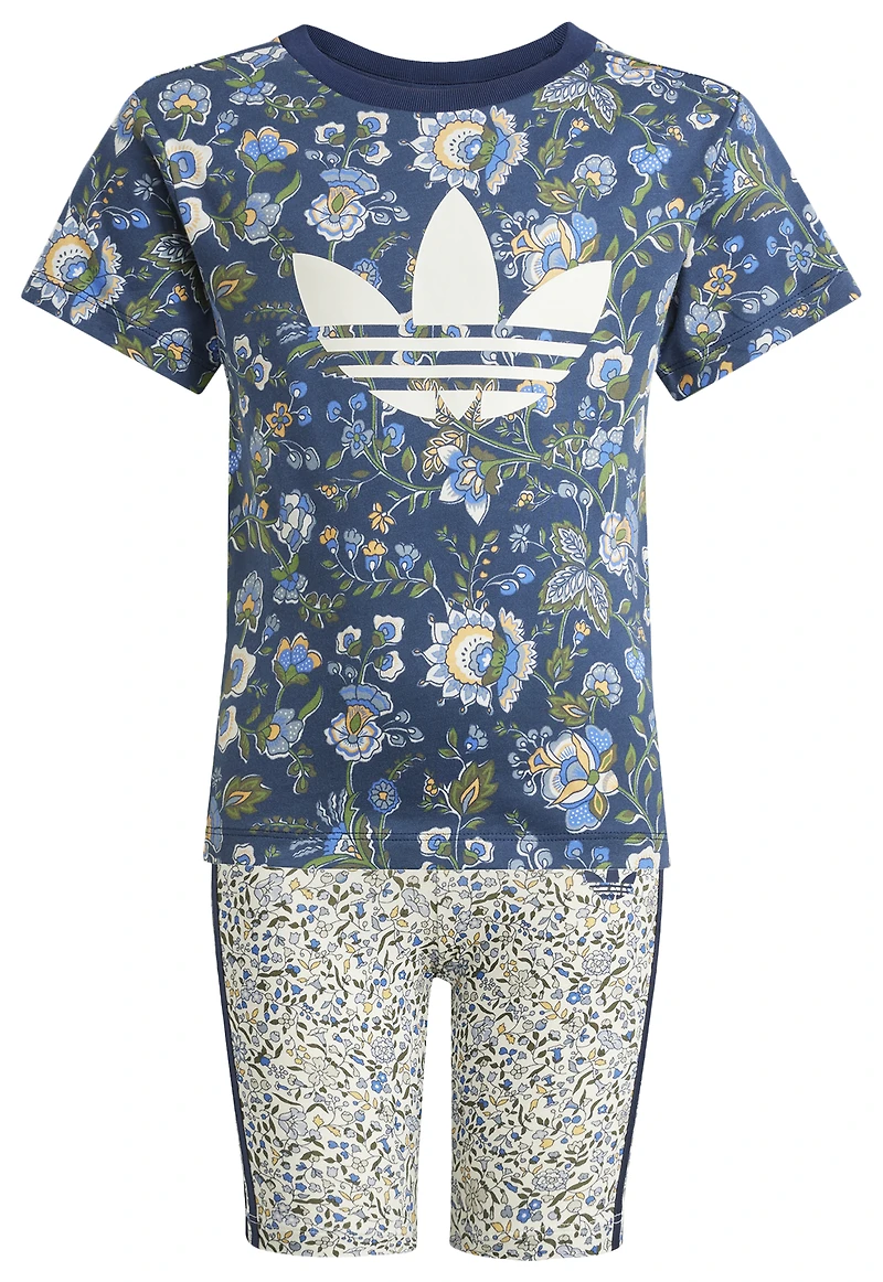 adidas Girls Originals x Liberty London Shorts & T-Shirt Set