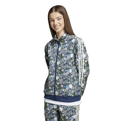 adidas Boys Originals x Liberty London Firebird Track Top - Boys' Grade School Night Indigo/Multicolor