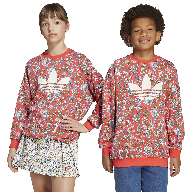 adidas Originals x Liberty London Crew-Neck Sweater - Boys' Grade School