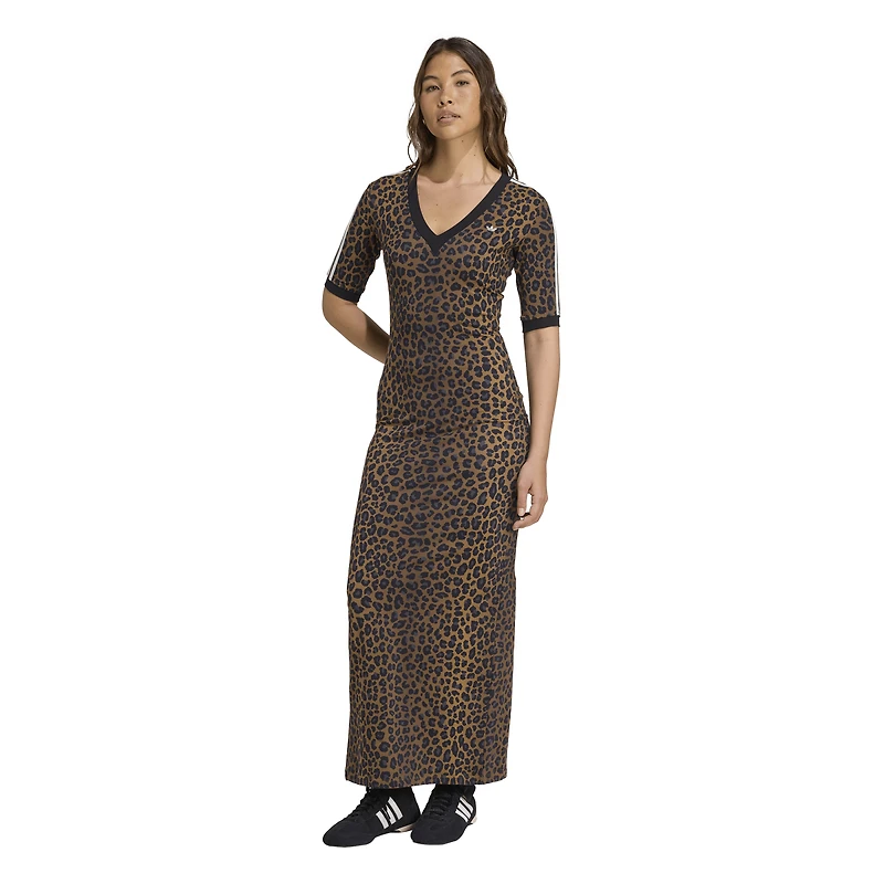adidas Leopard Maxi Dress - Women's
