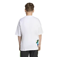 adidas Boys Originals Minecraft T-Shirt - Boys' Grade School White/Green