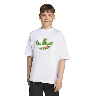 adidas Boys Originals Minecraft T-Shirt - Boys' Grade School White/Green