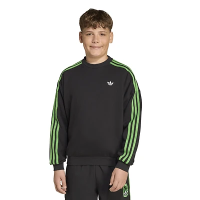 adidas Boys adidas Originals Minecraft Crew - Boys' Grade School Black Size XL