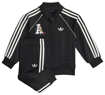 adidas Boys Originals x Disney Superstar Tracksuit - Boys' Toddler Black/Off White