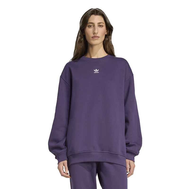 adidas Originals Fleece Oversized Crewneck Sweater - Women's