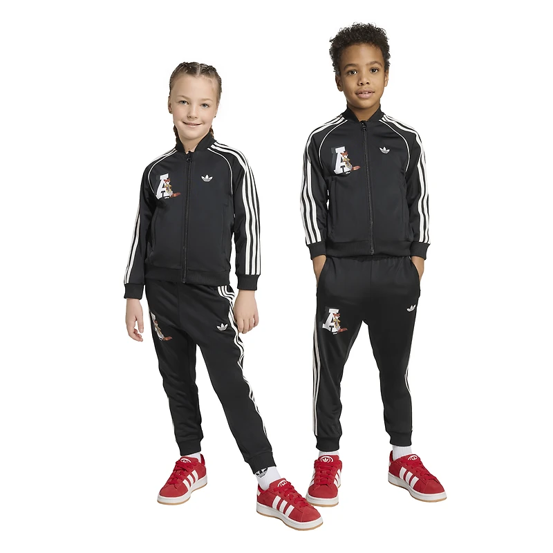 adidas Boys Originals x Disney Superstar Tracksuit - Boys' Preschool Off White/Black
