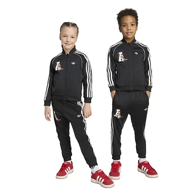 adidas Boys Originals x Disney Superstar Tracksuit - Boys' Preschool Off White/Black