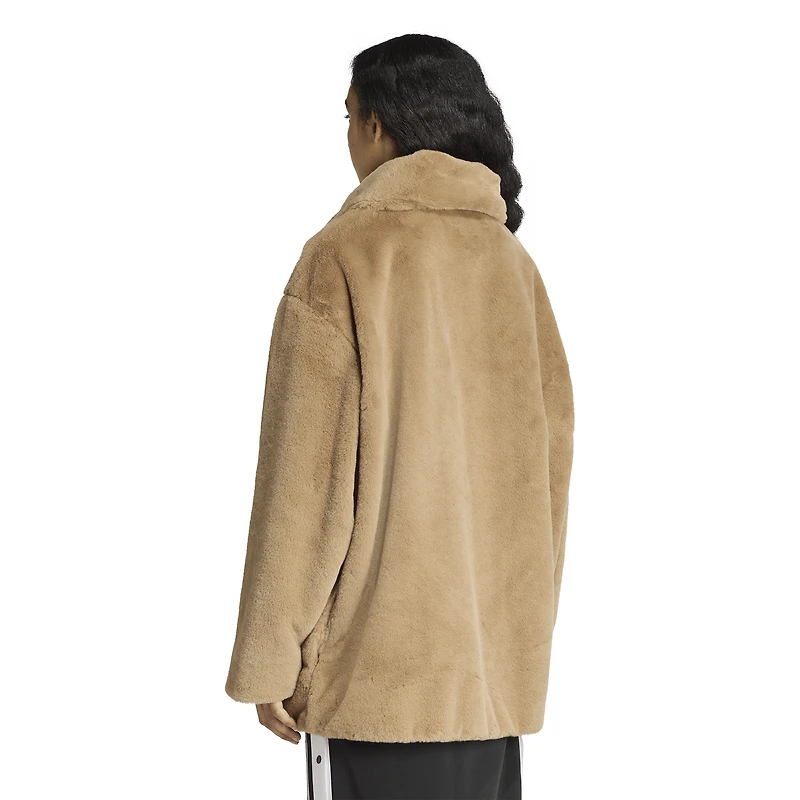 adidas Originals Hooded Fur Jacket - Women's