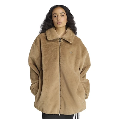 adidas Originals Hooded Fur Jacket - Women's