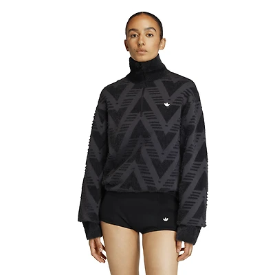 adidas Originals Knitted Half-Zip Sweatshirt - Women's