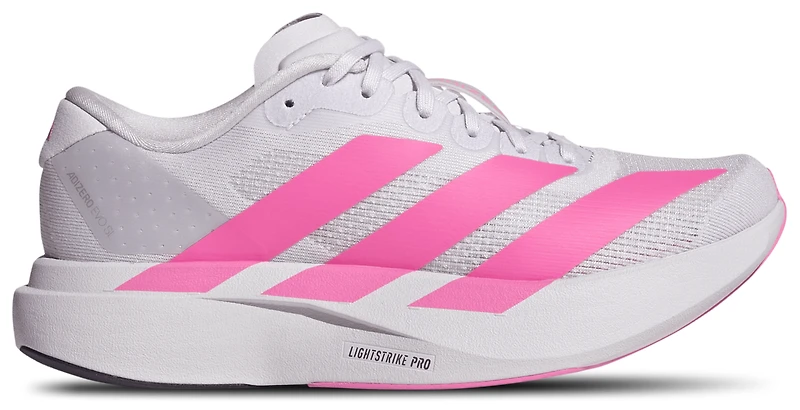 adidas Girls Adizero Evo SL - Girls' Grade School Running Shoes Dash Grey/Lucid Pink/Core Black