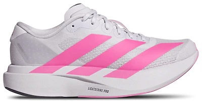 adidas Girls Adizero Evo SL - Girls' Grade School Running Shoes Dash Grey/Lucid Pink/Core Black