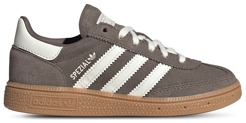 adidas Girls Originals Handball Spezial - Girls' Preschool Shoes Off White/Gum/Earth Strata