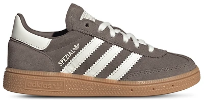 adidas Girls Originals Handball Spezial - Girls' Preschool Shoes Off White/Gum/Earth Strata