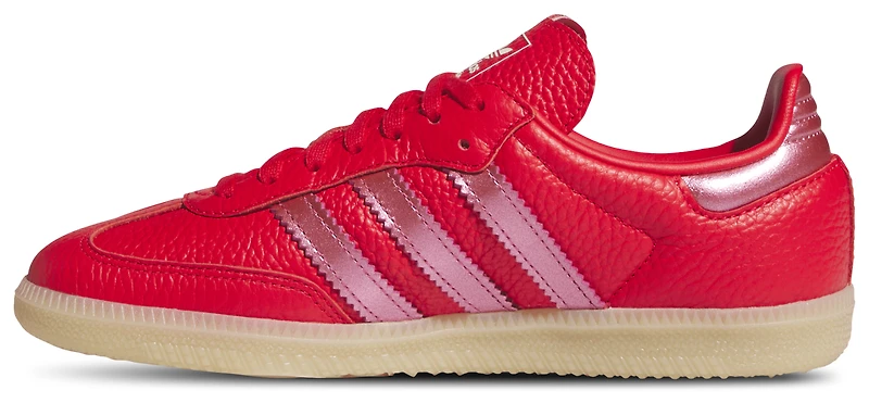 adidas Girls Originals Samba OG - Girls' Grade School Shoes Off White/Collegiate Red