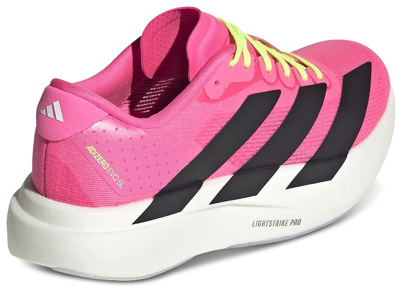 adidas Girls adiZero Evo SL - Girls' Grade School Running Shoes White/Black/Pink