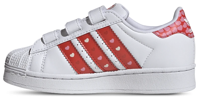 adidas Boys Originals x Disney Superstar II Led Lights - Boys' Preschool Shoes Core Black/Bright Red