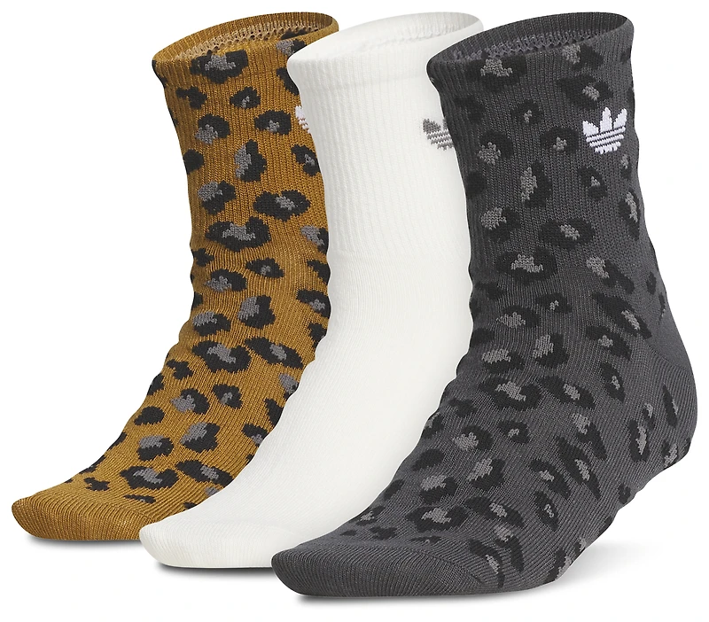 adidas Originals Leopard 3 Pack Quarter Socks - Youth