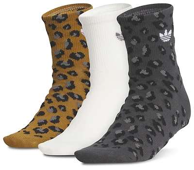 adidas Originals Leopard 3 Pack Quarter Socks - Youth