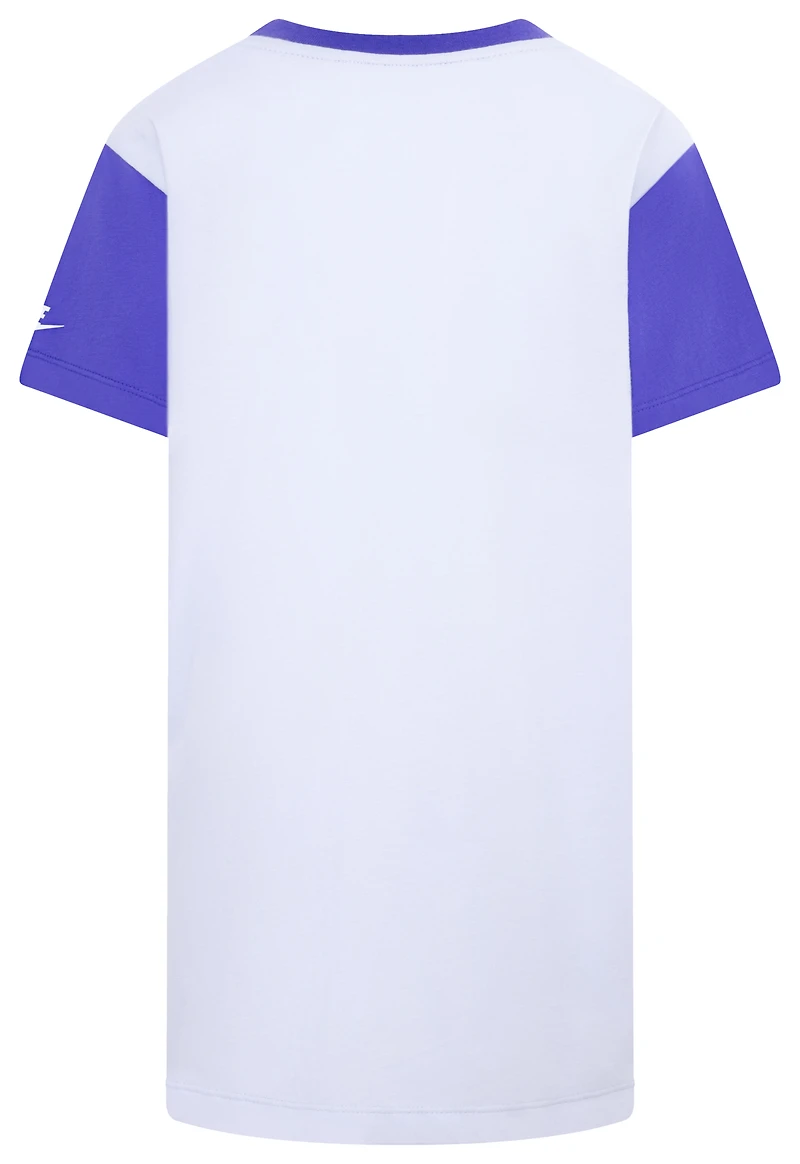 Nike Girls Boxy Short Sleeve Dress - Girls' Preschool Grey/Grey