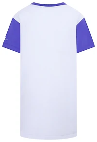 Nike Girls Boxy Short Sleeve Dress - Girls' Preschool Grey/Grey