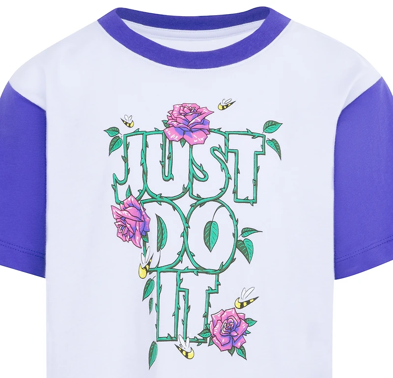 Nike Girls Boxy Short Sleeve Dress - Girls' Preschool Grey/Grey