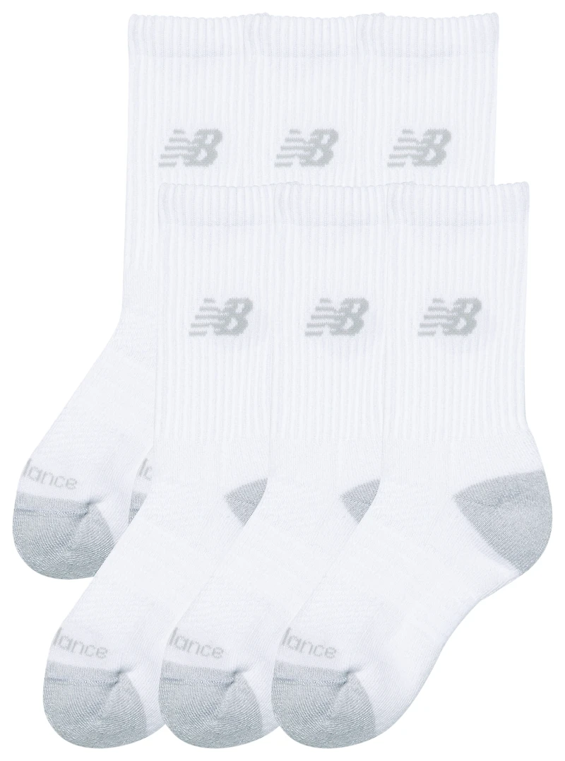 New Balance Active Cushion 6PK Crew Socks - Boys' Grade School