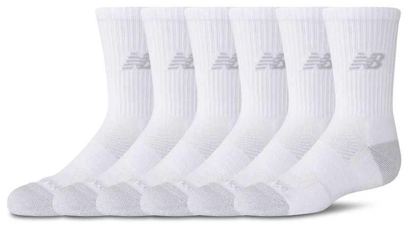 New Balance Active Cushion 6PK Crew Socks - Boys' Grade School
