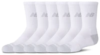 New Balance Active Cushion 6PK Crew Socks - Boys' Grade School