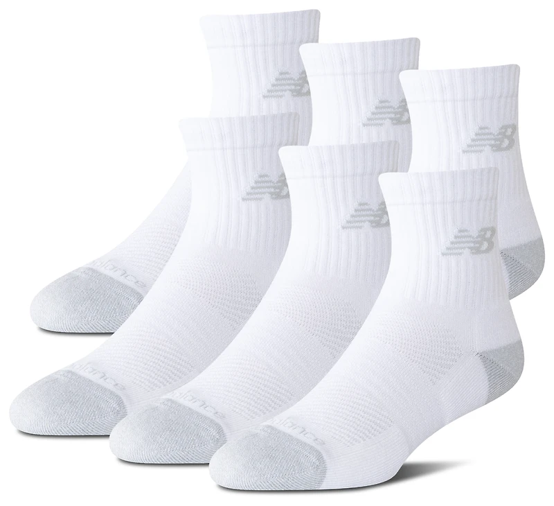 New Balance Active Cushion 6PK Quarter Socks - Boys' Grade School