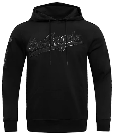 Pro Standard Los Angeles Dodgers Triple Black Dk PO Hoodie - Men's