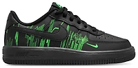Nike Boys Air Force 1 - Boys' Preschool Basketball Shoes Black/Green Strike/Vivid Purple