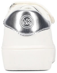 Michael Kors Girls Michael Kors Jem Scotty - Girls' Toddler Shoes White Nappa/Silver Metallic Size 05.0