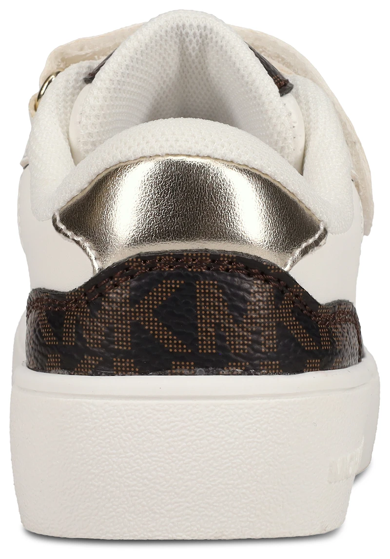 Michael Kors Girls Jem Rumi - Girls' Toddler Shoes White/Brown Monogram