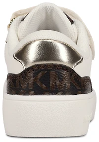 Michael Kors Girls Jem Rumi - Girls' Toddler Shoes White/Brown Monogram
