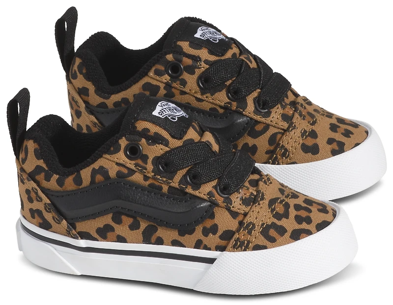 Vans Girls Knu Skool Leopard - Girls' Toddler Shoes Brown/Black