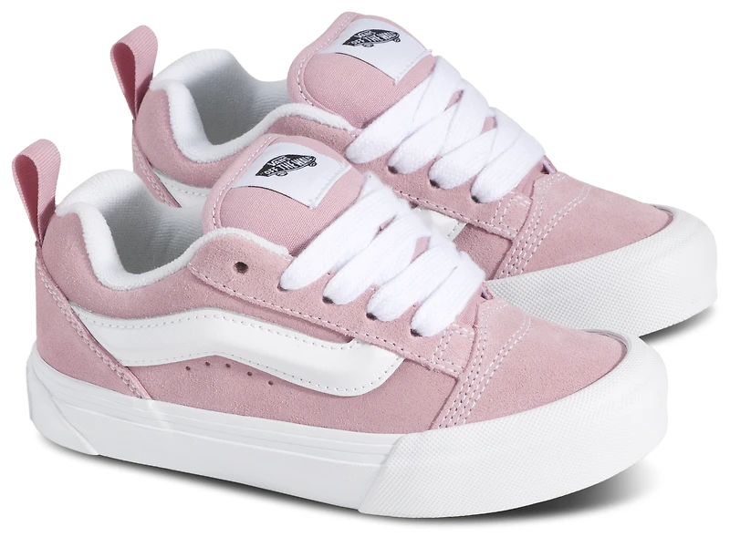 Vans Girls Knu Skool - Girls' Grade School Shoes Pink Dawn/White