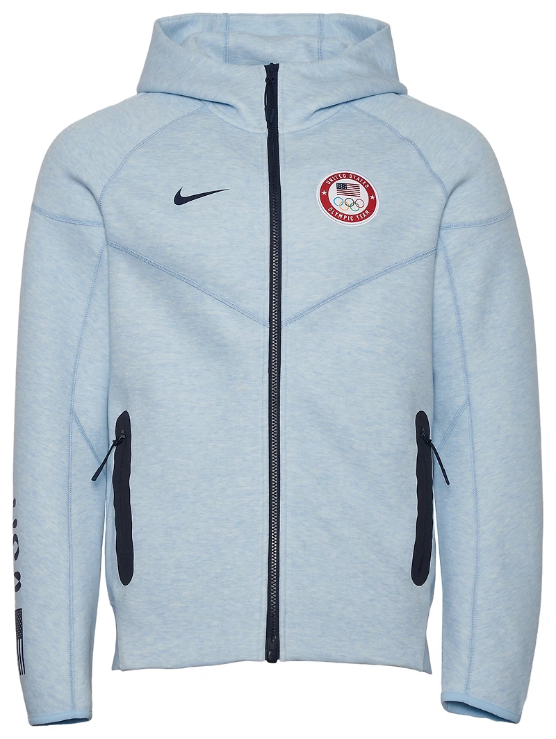 Nike USA Tech Fleece Full-Zip Windrunner Hoodie Oly - Men's