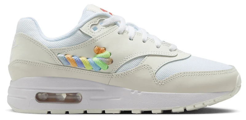 Nike Boys Nike Air Max 1 SE - Boys' Grade School Shoes White/Metallic Size 06.5