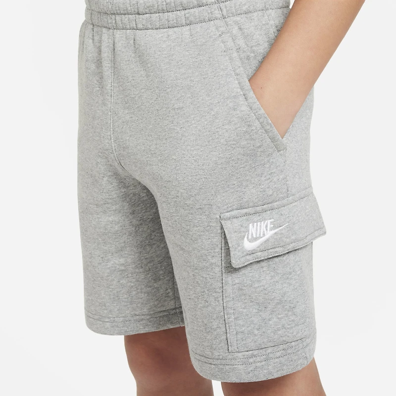 Nike NSW Club Fleece Cargo Shorts - Boys' Grade School