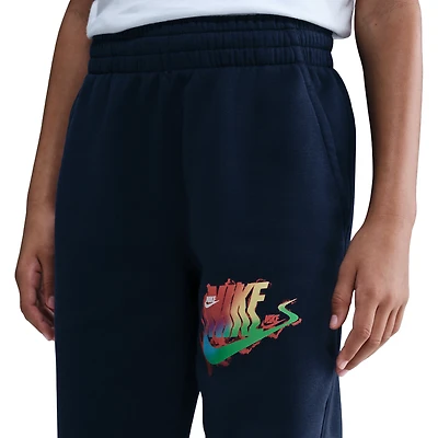 Nike Boys Club Fleece Joggers - Boys' Grade School Midnight Navy/White