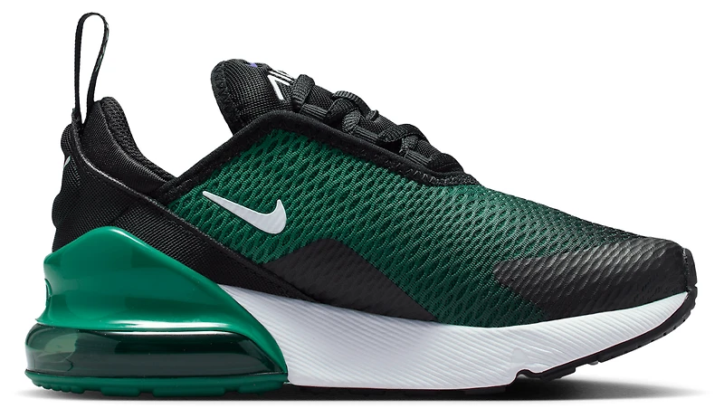 Nike Boys Air Max 270 - Boys' Preschool Shoes Evergreen Aura/Black/White