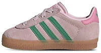 adidas Girls Originals Gazelle - Girls' Toddler Running Shoes Court Green/Clear Pink/Gum