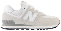 New Balance Boys 574 - Boys' Preschool Shoes White/Grey