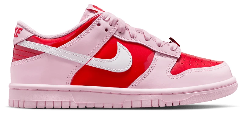 Nike Girls Dunk Low Valentines Day - Girls' Grade School Shoes Pink Foam/Summit White/Red